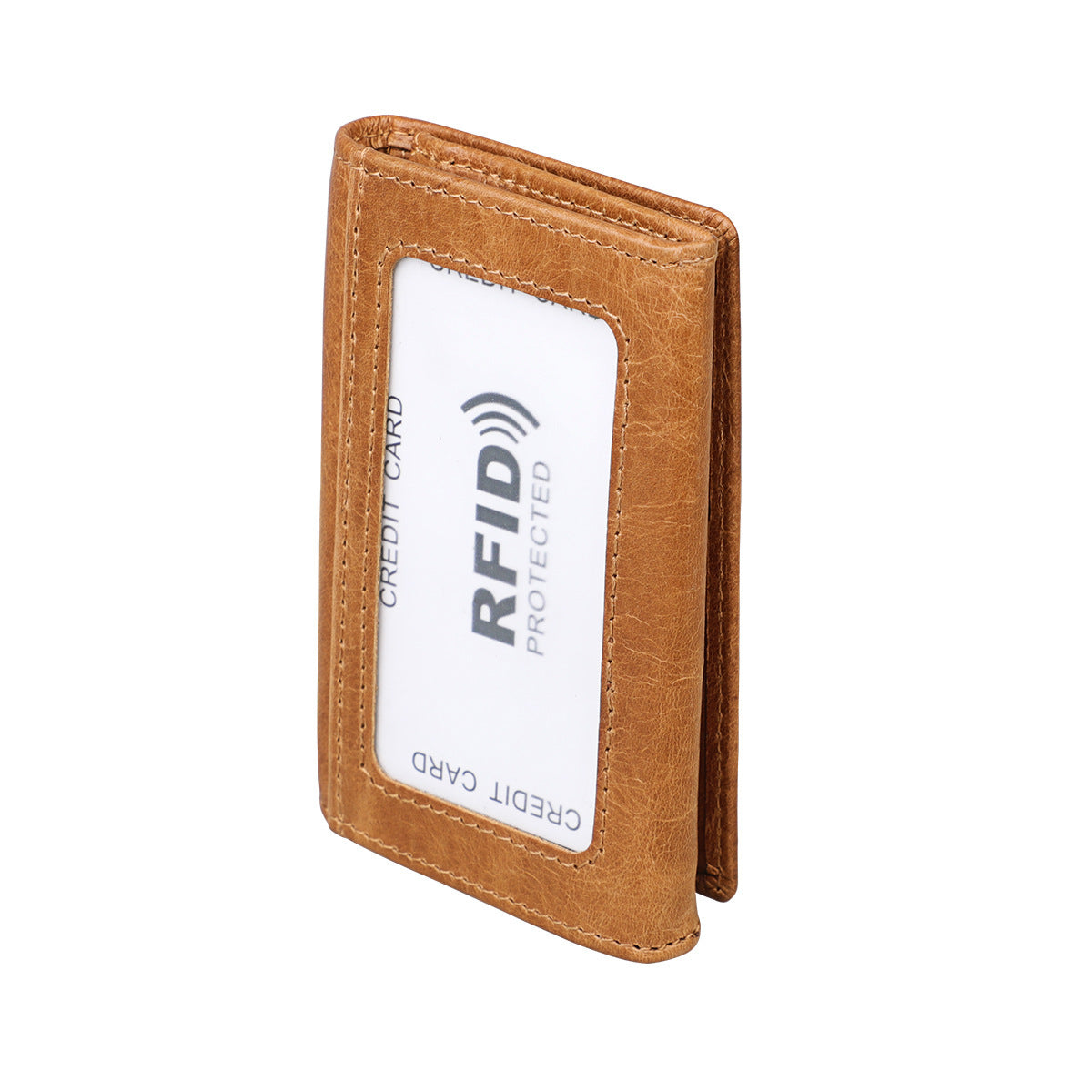 Genuine Leather Coin Purse Short Clutch Men