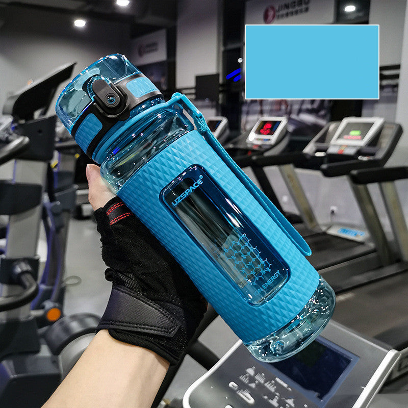 Student Portable Water Bottle Crystal Diamond Bottle Diamond blue 800ml