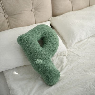 26 English Letters Pillow Sofa Cushion Shooting Props P About 38x30cm