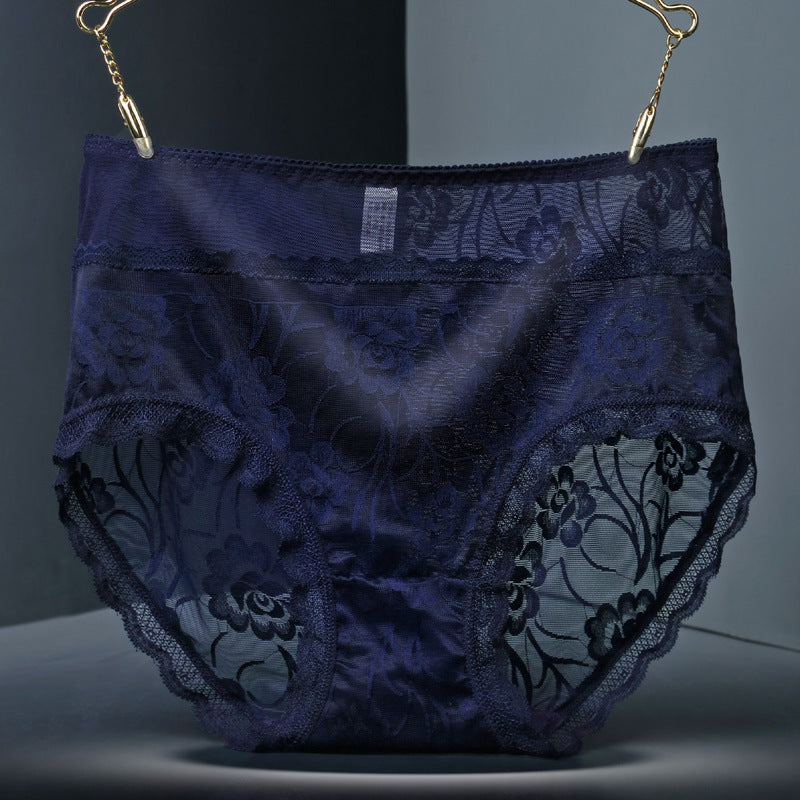 Lace seamless women underwear Black blue