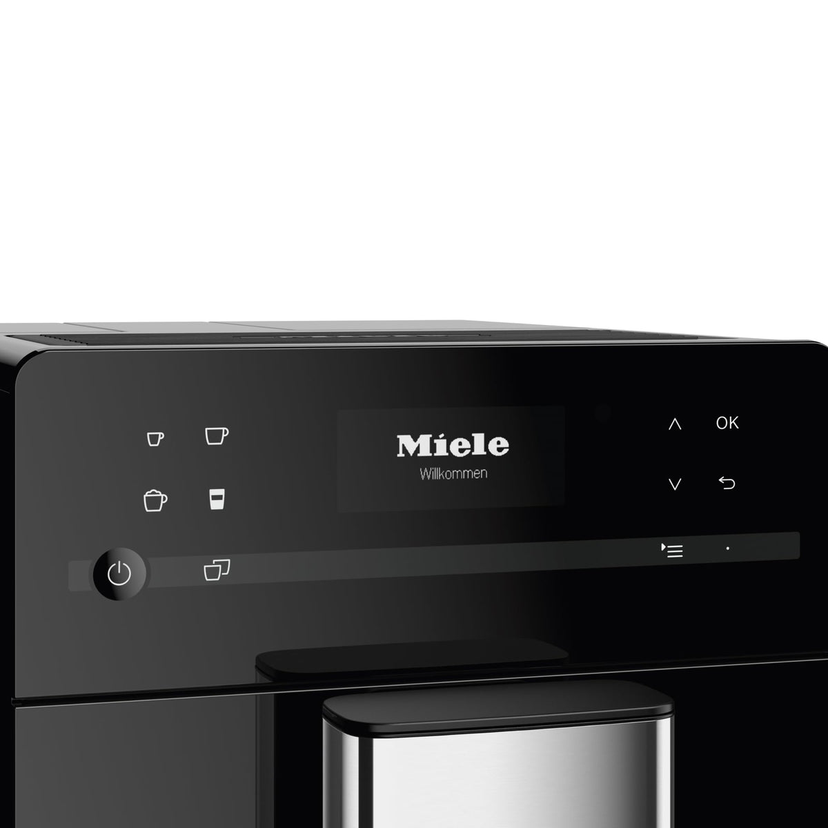Miele CM 5310 Silence Automatic Coffee Maker - With OneTouch for Two, AromaticSystem, coffee pot, cleaning programs and more, in Obsidian Black