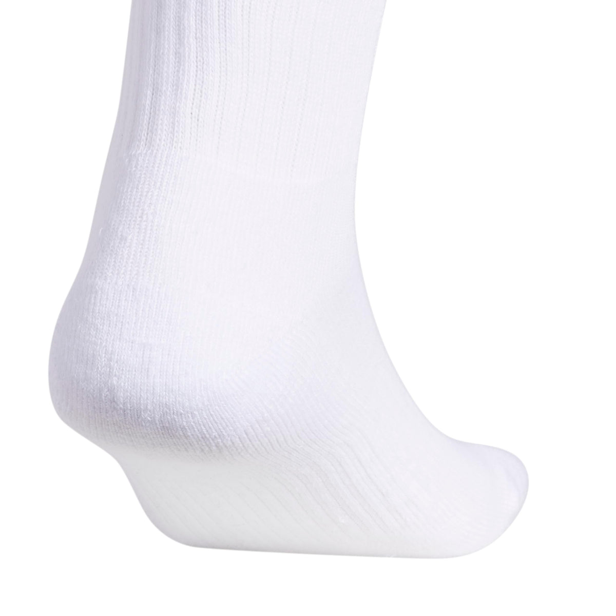 adidas Men's Athletic 6-Pack, Cushioned Crew Socks with Arch Compression for a Secure Fit, White/Black, Large