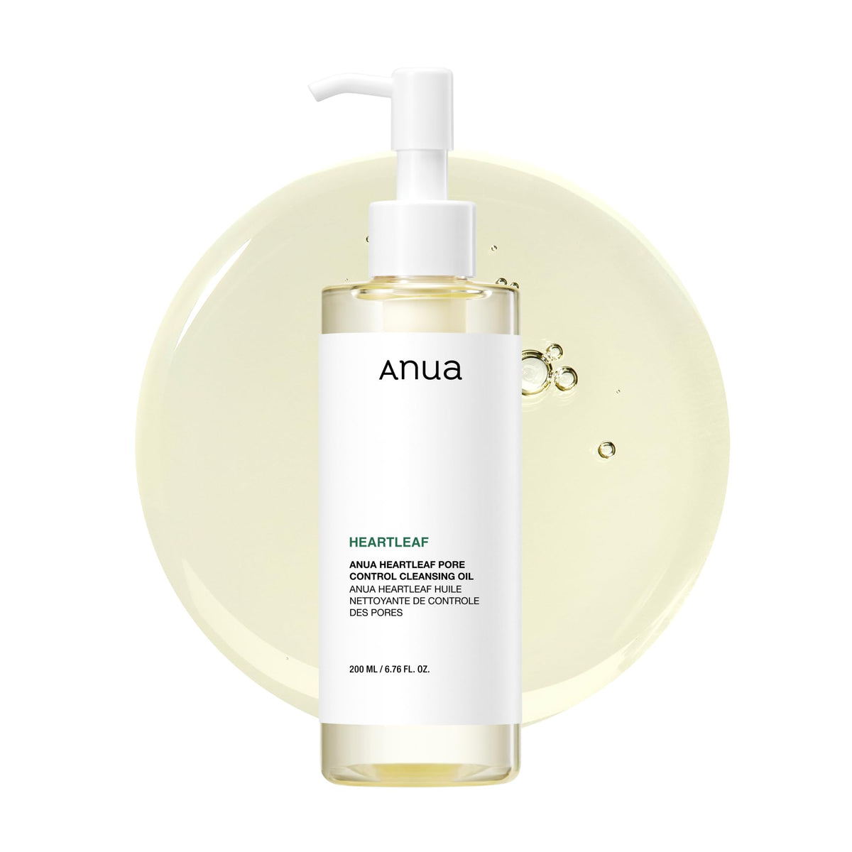 Anua Heartleaf Pore Control Cleansing Oil, Oil Cleanser for Face, Makeup Blackhead Remover, Korean Skin Care 6.76 fl oz(200ml) (original)