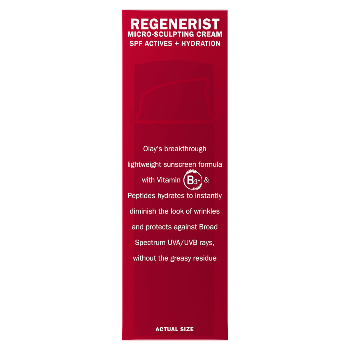 Face Moisturizer by Olay Regenerist Microsculpting Cream With SPF 30 Sunscreen and Vitamin E for Advanced Anti-Aging, 50ml