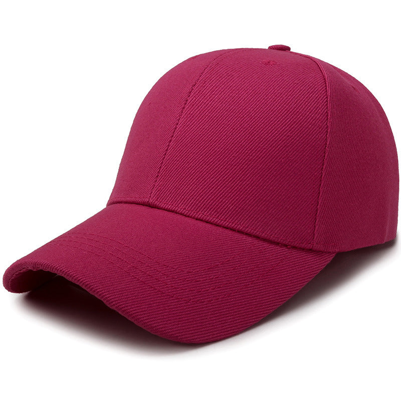 Fashion Baseball Women Hats Men Hats Caps Rose Red