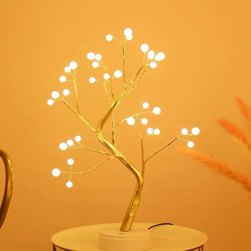 Led Copper Wire Light Bedroom Light Round lights