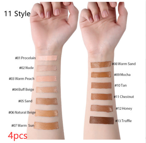 Makeup Liquid Foundation Oil Control Concealer 11 Style 4PCS