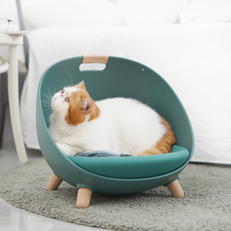 Cat Nest Four Seasons Universal Small Dog Pet Bed Moss Green