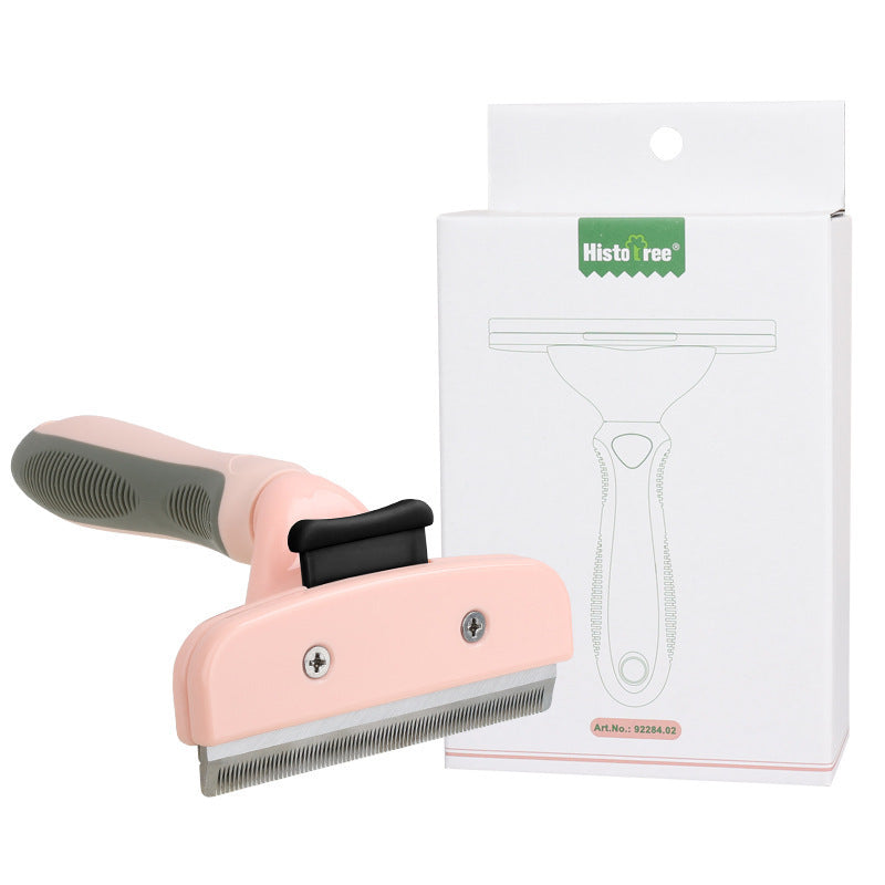 Cat Dog Pet Hair Trimmer Pet Shaving Razor Pet Comb Pink