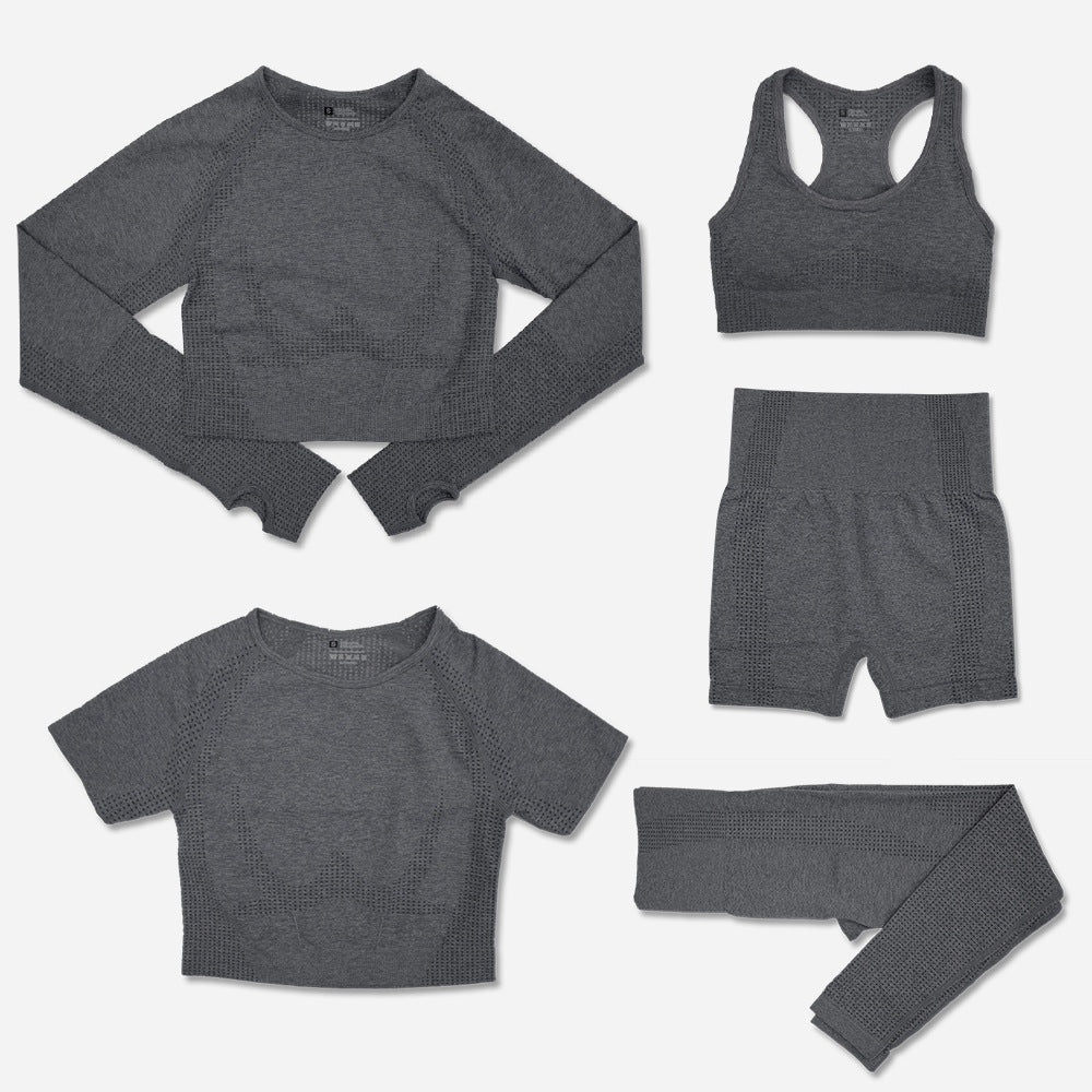 Fashion Women's Workout Yoga Clothes Heather Gray