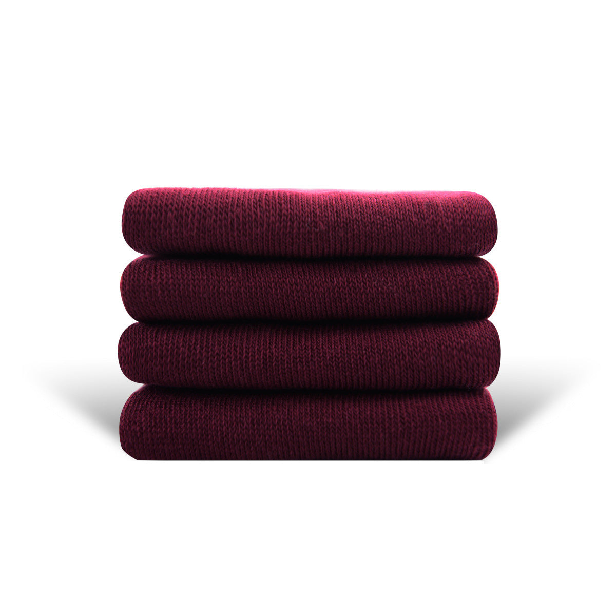 Solid Color High-elastic Mid-calf Boneless Macaron Colored Cotton Socks Sauce Purple