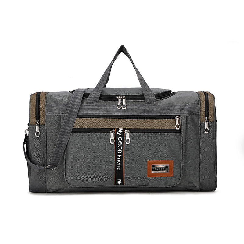 Long And Short Travel Luggage Bags For Male And Female Students Grey