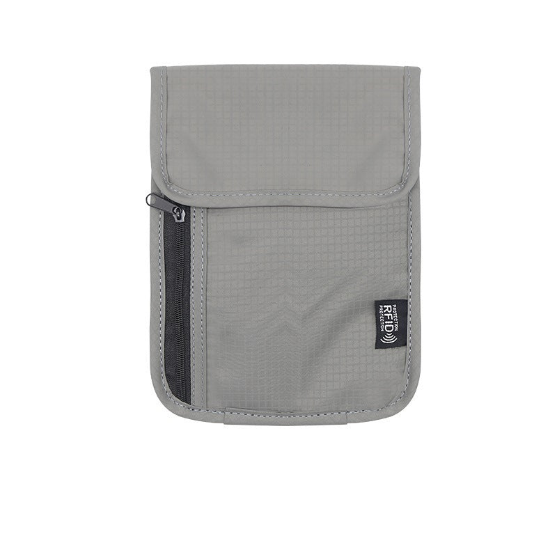 Multiple Card Slots With Anti-degaussing Radiation-proof Bank Anti-theft Card Storage Bag Gray
