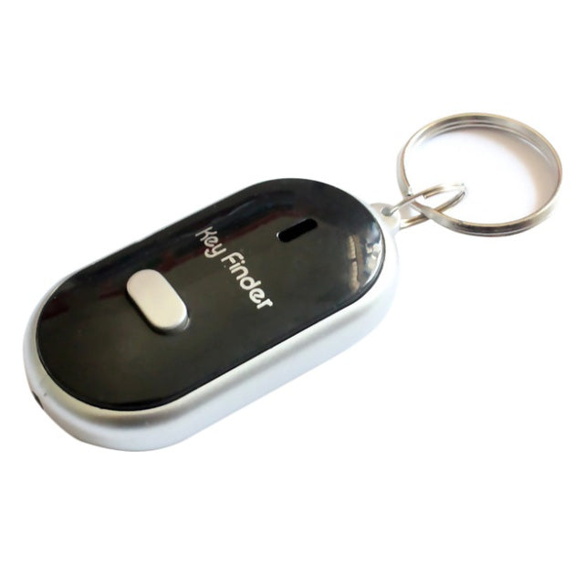 Key Finder Artifact Whistle Key Lost-proof Device Voice Control Key Finder Accessory Black