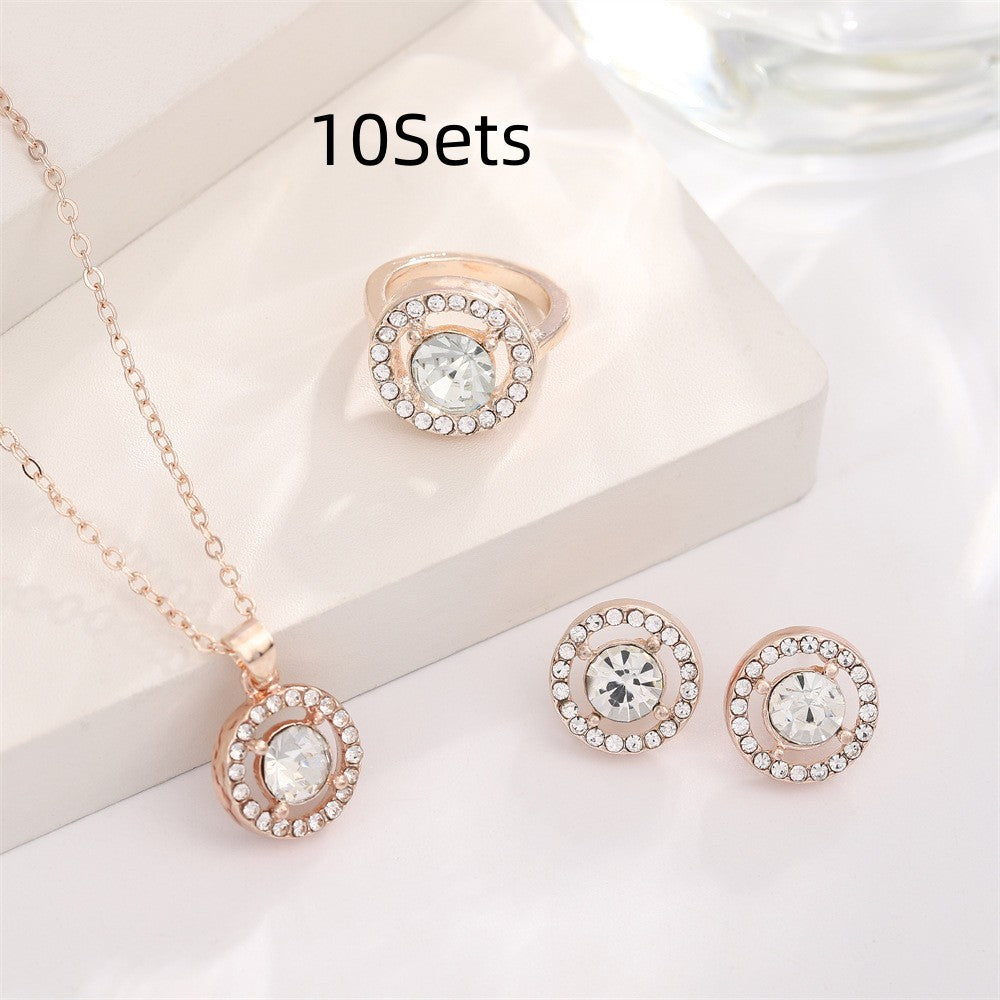 Pearl Butterfly Jewelry Set Drip Oil Jewelry random 10Sets