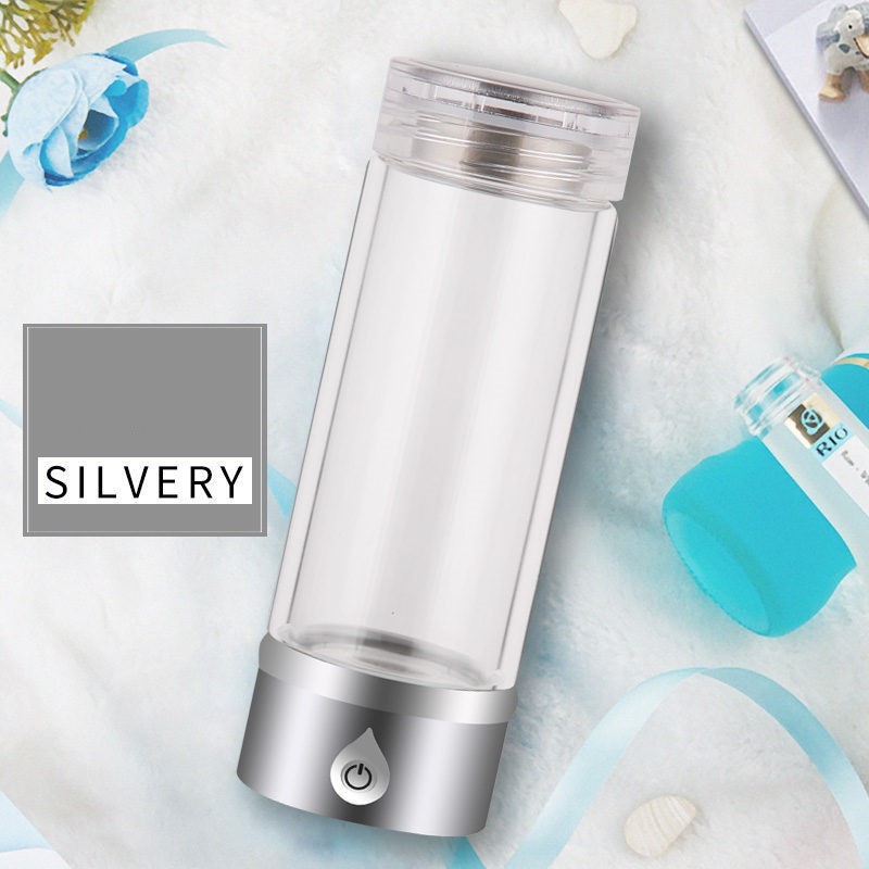 Hydrogen Water Ionizer Bottle Silver