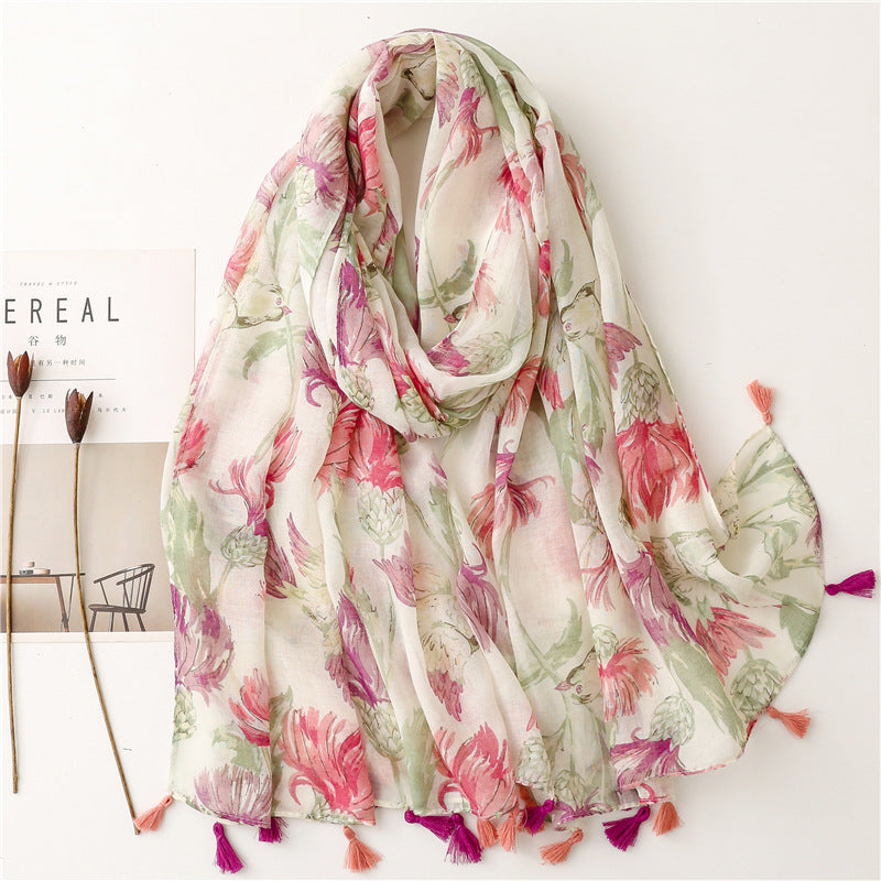 Creative Chinese Style Cotton And Linen Scarf SL2202010 180X88CM