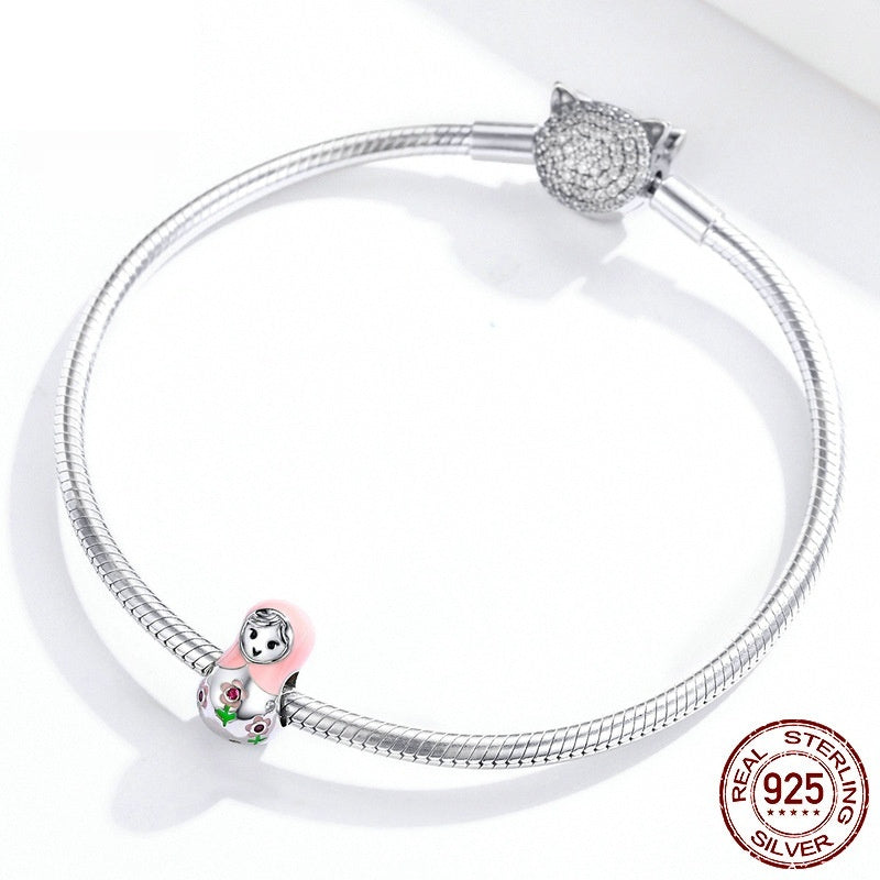 Cute The Russian Dolls Beaded Diy Bracelet Jewelry Accessories