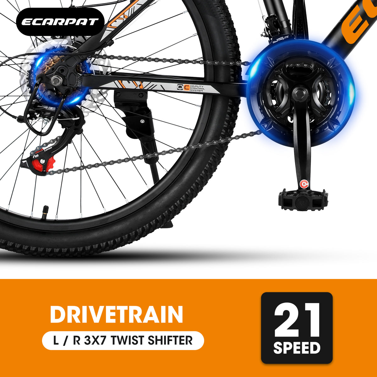 Bicycle A24299-BLACK-ORANGE