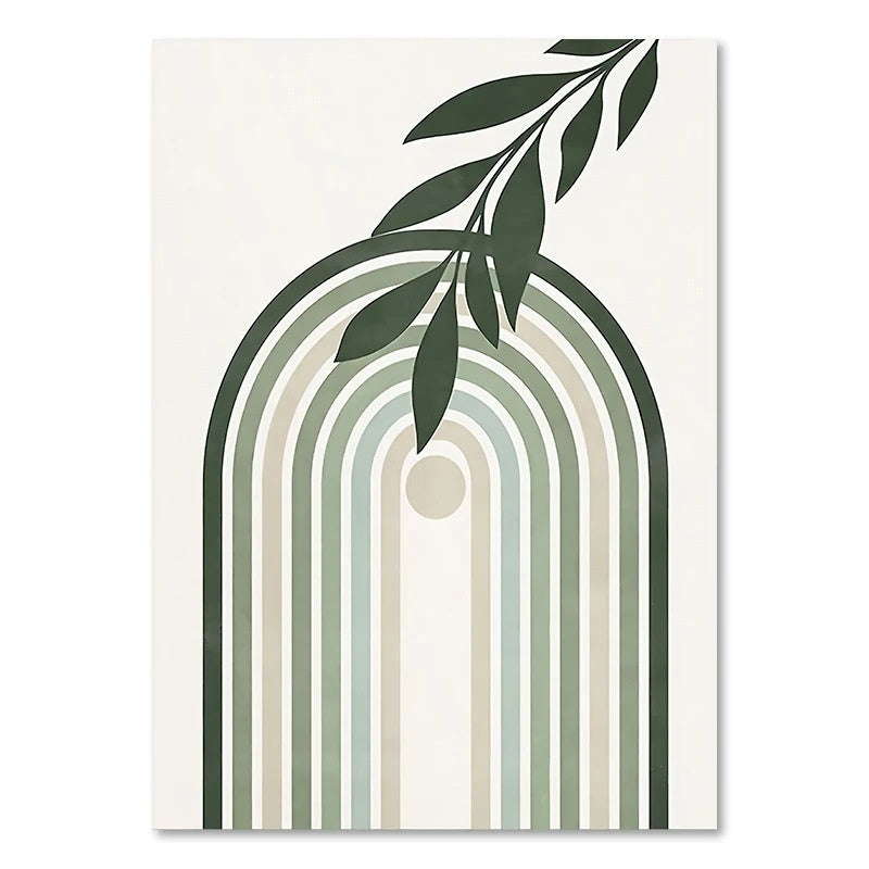 Green Plant Decorative Painting M Style