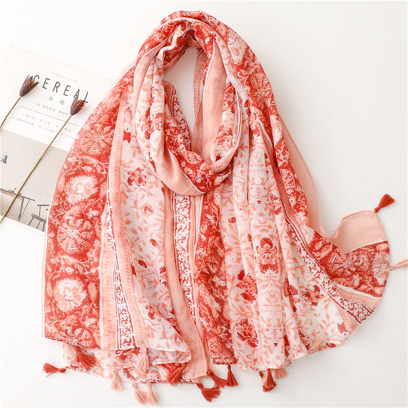 Creative Chinese Style Cotton And Linen Scarf SL2302037 180X88CM