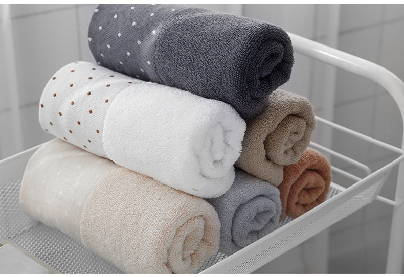Thickened soft absorbent cotton face towel Dark Grey Bulk Style
