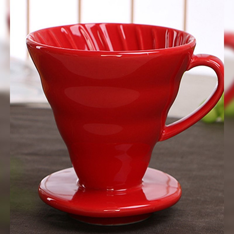 Creative coffee filter cup Red