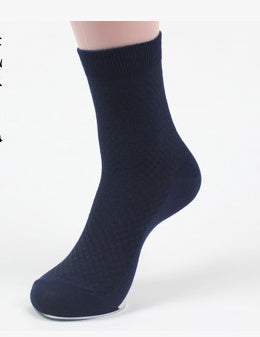 Socks men's new bamboo fiber men's socks Navy Blue