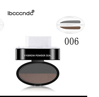 Eyebrow Powder Stamp for Easy Natural Looking Brows 006 gray + dark brown