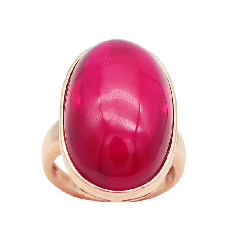 Russian Purple Gold Ruby Ring Fashion