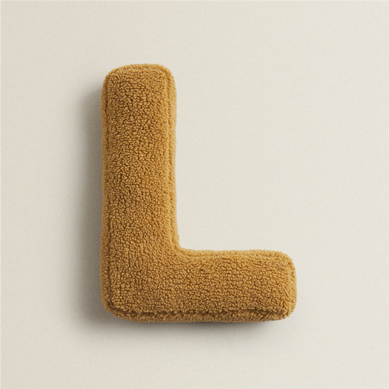 26 English Letters Pillow Sofa Cushion Shooting Props L About 38x30cm