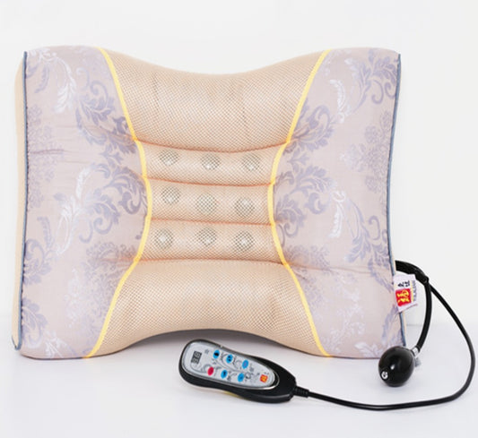Heated inflatable pillow