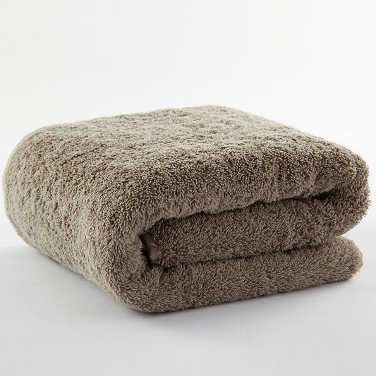 Pure cotton plus towel thickened bath towel S301 Chocolate