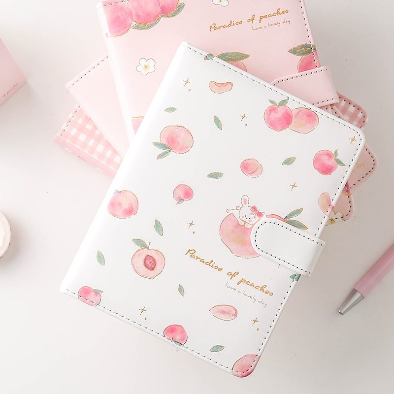 Cute notebooks for students with hardcover literary girls