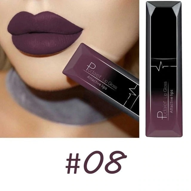 Makeup matte matte lip gloss lipstick 08color