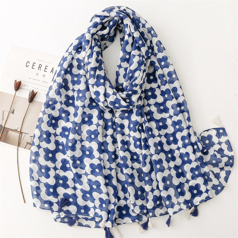 Creative Chinese Style Cotton And Linen Scarf SL2306017 180X88CM
