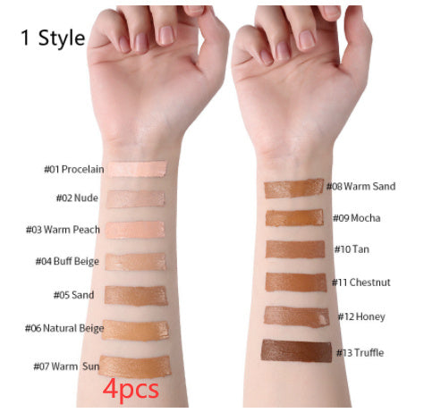 Makeup Liquid Foundation Oil Control Concealer 1 Style 4PCS