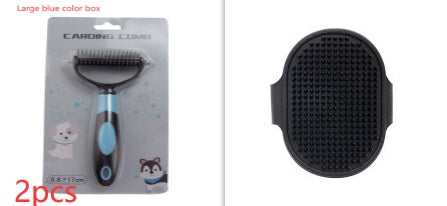 Pets Dematting Comb Pet Dog Cleaning Hair Removal Comb SetC Large