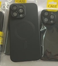 Frosted Magnetic Suction Phone Case Graphite black