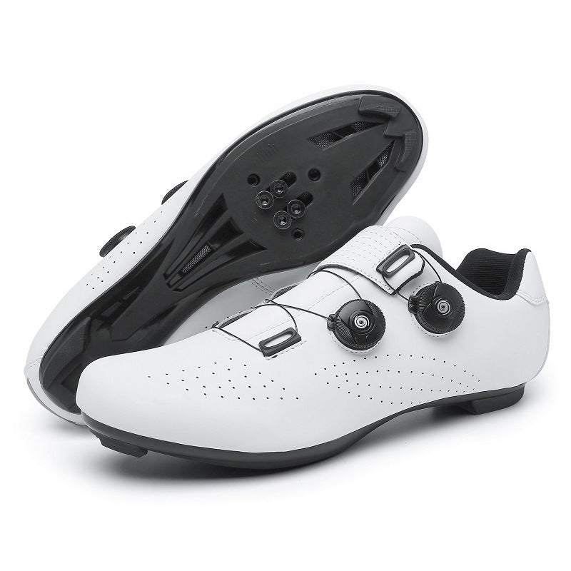 Outdoor Sports Road Bike Shoes With Lock White