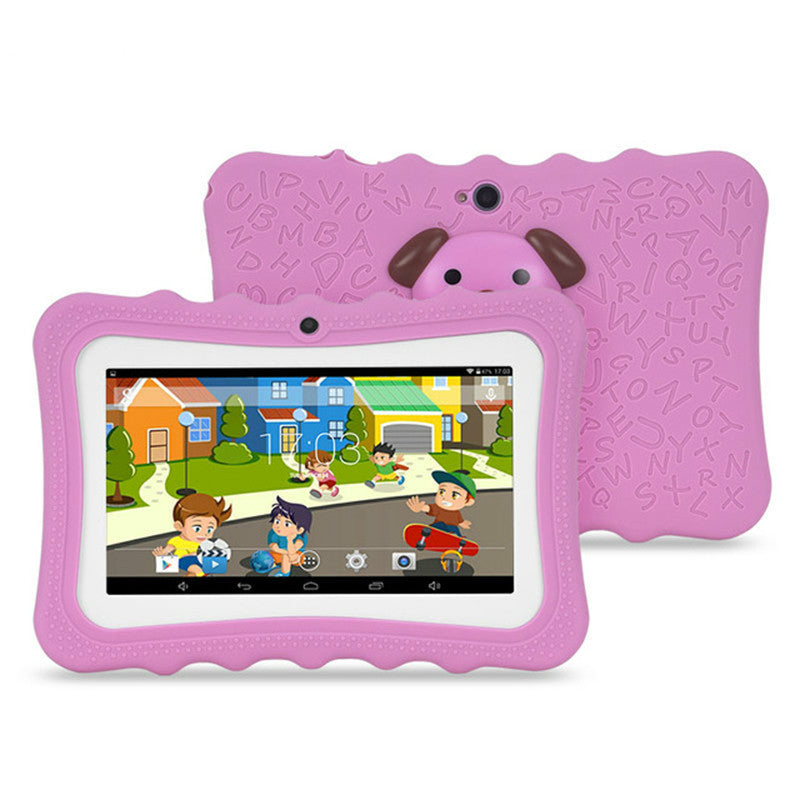 7inch Children's A33 Quad-core Student Cartoon Tablet Computer Pink