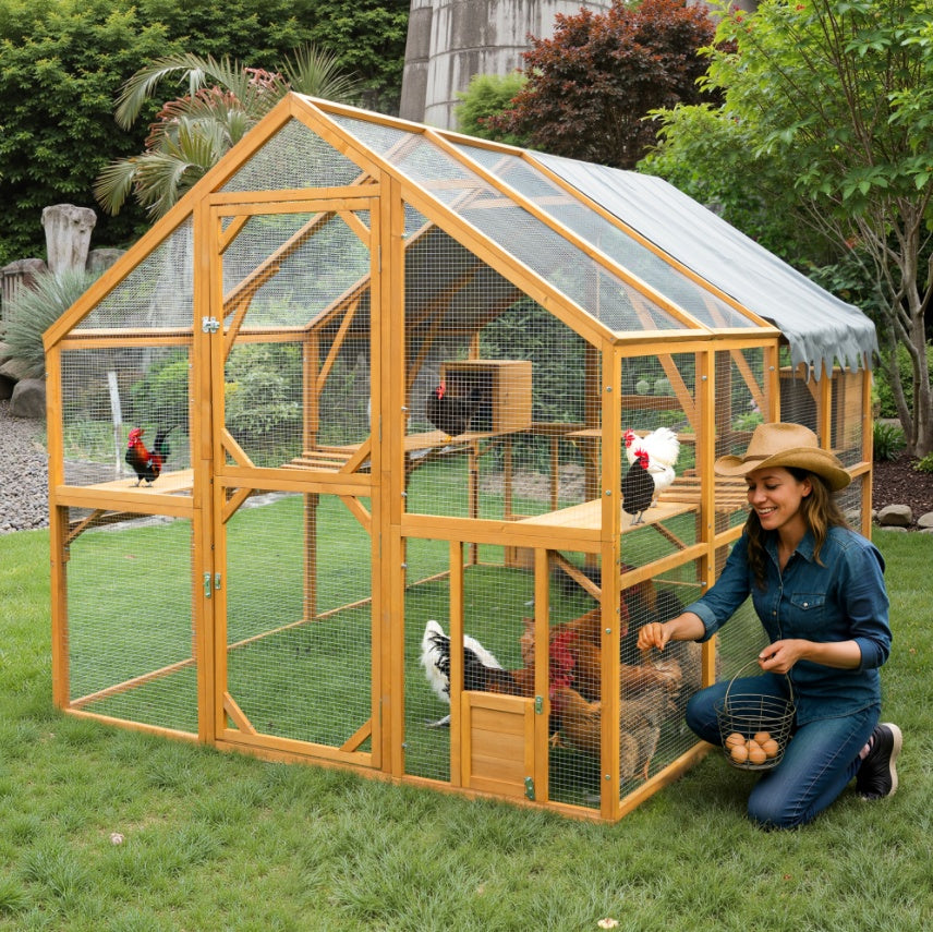 Outdoor Cat House Cat Enclosures 110 Large Kitten Playpen With Platforms,Upgrad Yellow