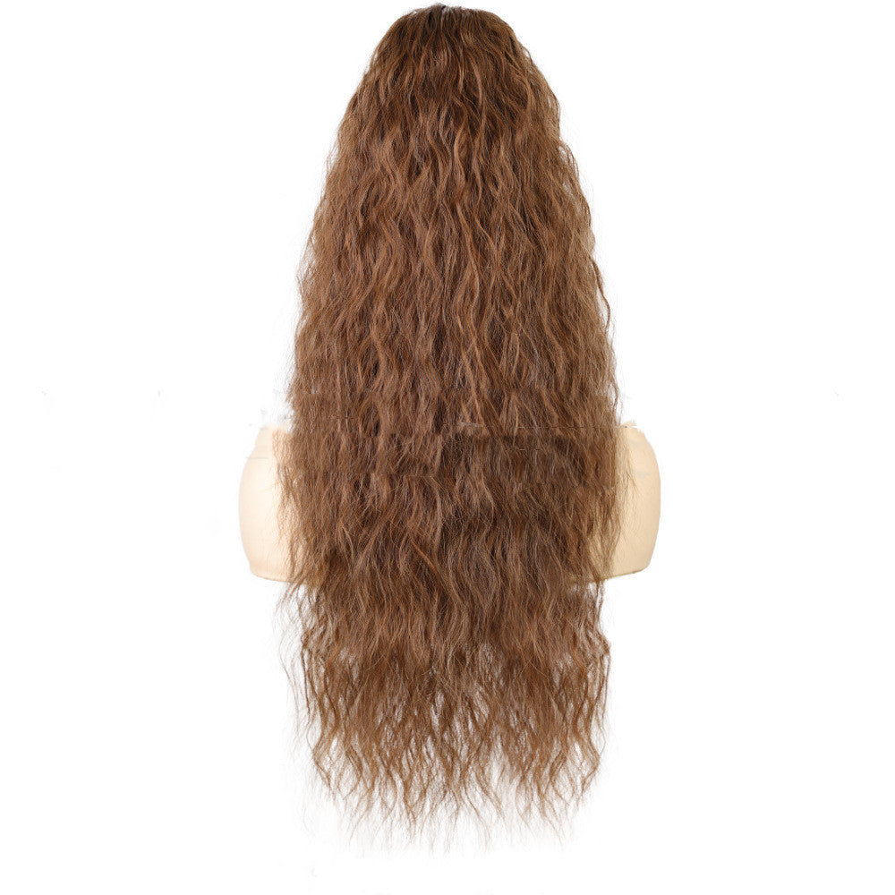 Ponytail Wig Small Curls Long Curly Hair Curl Ponytail Wig For Women 35A