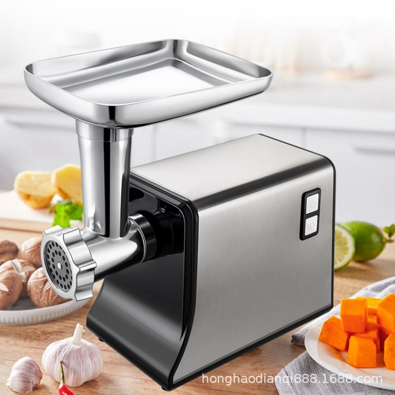 Meat Grinder Double Mixing Blade Silver