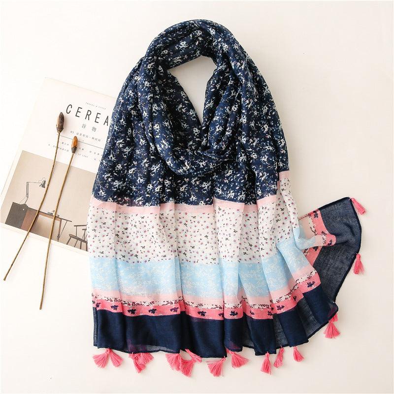 Creative Chinese Style Cotton And Linen Scarf SL2108025 180X88CM