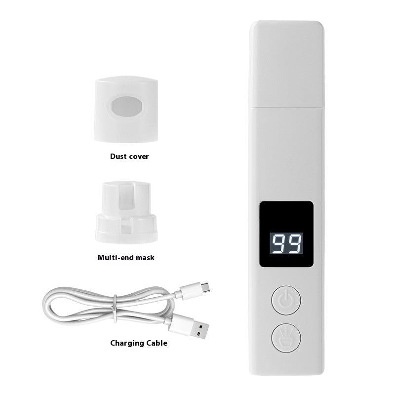 Electric Charging With Dust Cover With Light Pets Nail Piercing Device Pet Products White