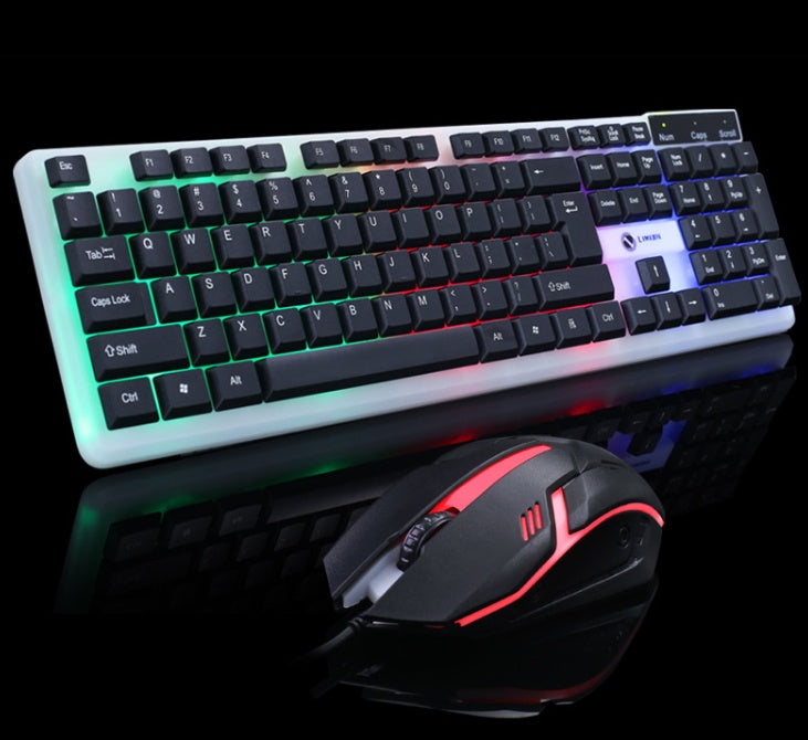 Wired Mouse Keyboard Black