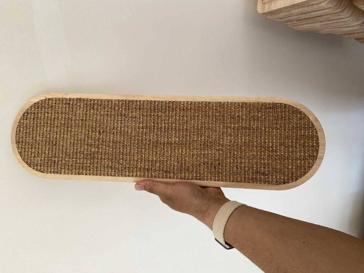Sisal Hemp Mat Cat Scratch Board Hanging On Wall 45CM x16CM