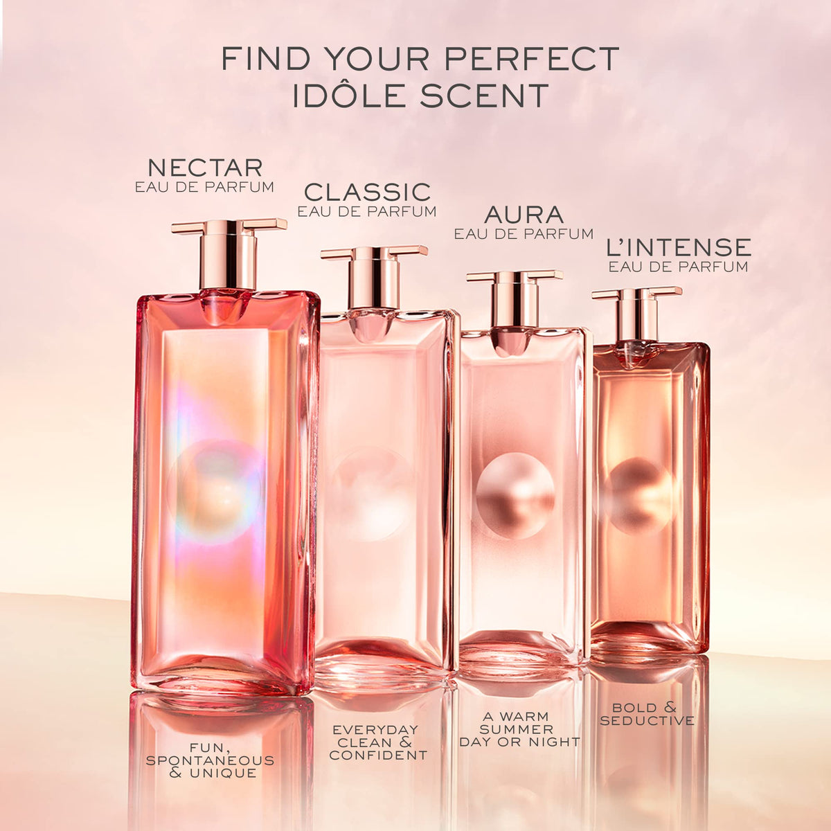 Lancôme Idôle Eau de Parfum - Long Lasting Fragrance with Notes of Bergamont, Jasmine & Vanilla - Fresh & Floral Women's Perfume - 0.85 Fl Oz