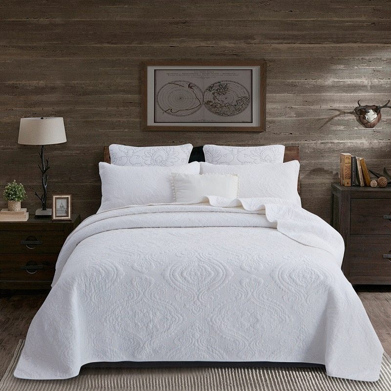 Three-piece bed White